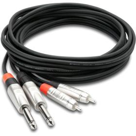 Hosa HPR-003x2 Pro St.int.con Dual Rean 1/4IN TS To RCA 3FT