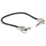 Hosa IRG-101 Guitar Patch Cable Low-Profile R-ANG To S 1FT