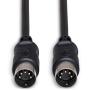 Hosa MID-303BK Midi Cable 5-PIN DIN To Same 3 FT