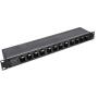 Hosa PDR-369 Patch Bay 12-POINT DE-Normalled XLR3F To XLR3M