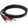 Hosa STP-201 Insert Cable 1/4 In TRS To Dual 1/4 In TS 1 M