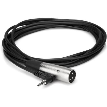 Hosa XVM-110M Camc.mic.cable R-Angle 3.5mm TRS To XLR3M 10FT