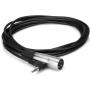 Hosa XVM-115M Camc.mic.cable R-Angle 3.5mm TRS To XLR3M 15FT