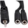 Hosa YMM - 232 Y Cable 3.5mm TRS To Dual 3.5mm TRSF