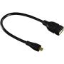 Hama Adapter Cable OTG Micro-USB - USB-A 15 Cmblack