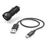 Hama Car Charger Set Micro-USB 2.4A Black