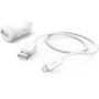 Hama Car Charger Set Lightning 2.4A White