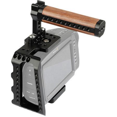 Caruba Half Cage w/ Wooden Top Handle For BMPCC 4K