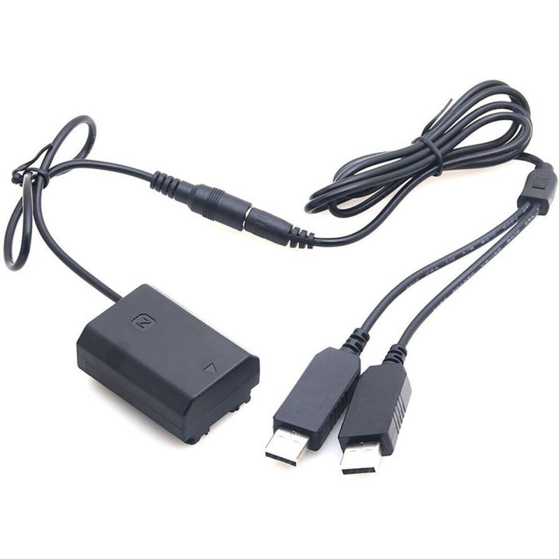 Caruba NP-FZ100 Full Decoding Dummy Battery + Dual USB Cable