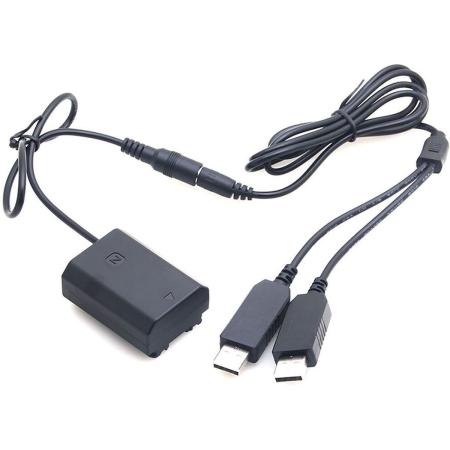 Caruba NP-FZ100 Full Decoding Dummy Battery + Dual USB Cable