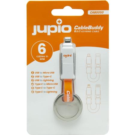 Jupio Cablebuddy 6 In 1 Keyring Cable