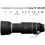 easyCover Lens Oak For Sony FE 100-400 f/4.5-5.6 GM OSS Black