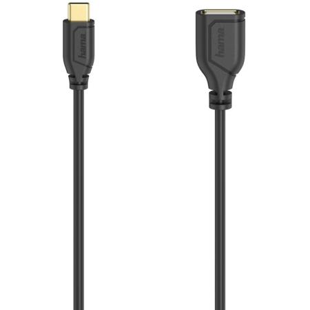 Hama Cable USB OTG 2.0 Flexi Slim 0.15 Meter