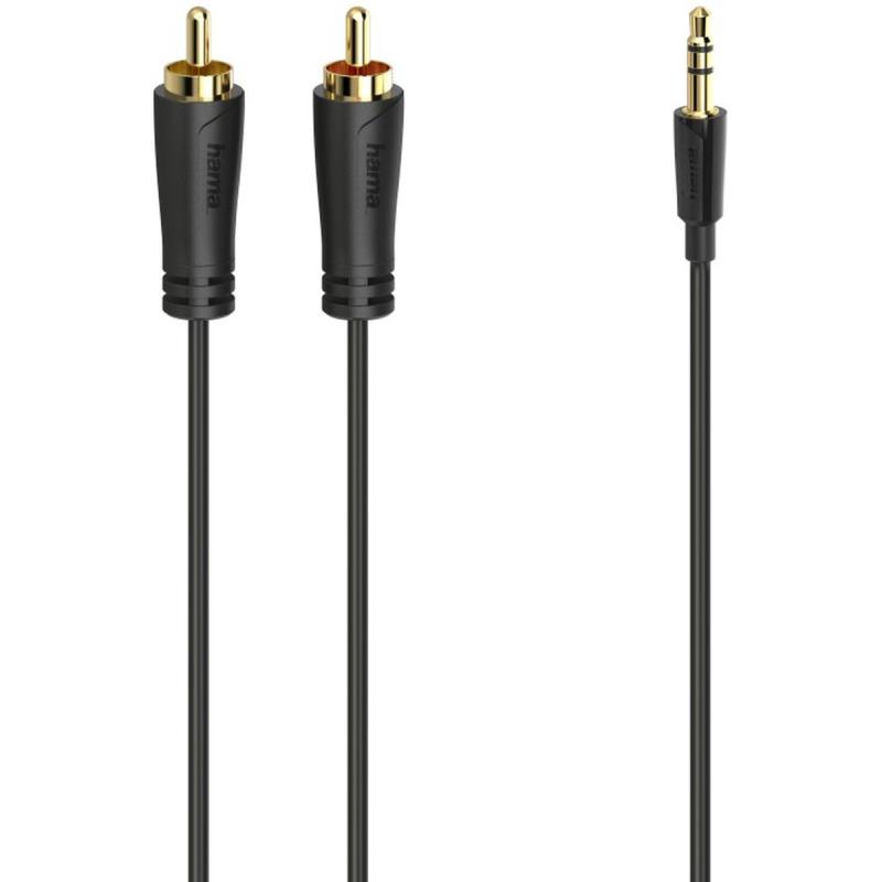 Hama Audiocable 3.5mm PLUG-2 Cinch-Plug Stereo Gold Plated 3m