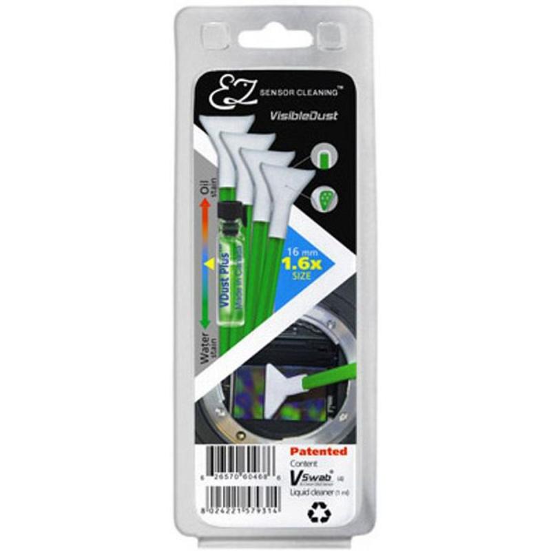 VisibleDust 4 Swabs MXD (Green) 1.6X + VDust Plus 1ml