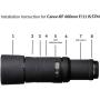 easyCover Lens Oak For Canon RF 600mm F/11 IS STM Black New