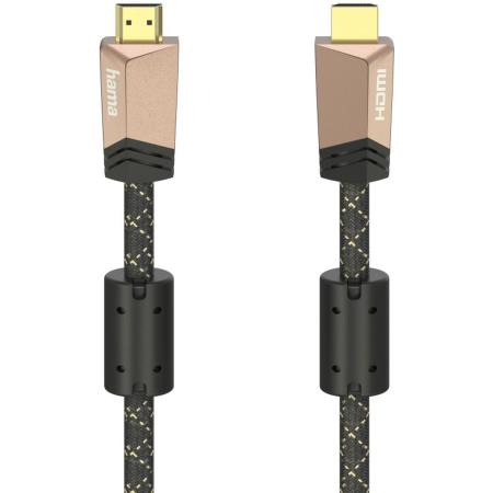 Hama Premium HDMIO-Cable w/ Ethernet Ferrite Metal 0.75 M