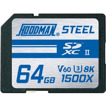 Hoodman 64GB 1500X-SDXC UHS-II Class 10 U3 8K V60