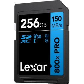 Lexar SDXC 800X Pro Blue Series 256GB UHS-1 V30 - Read 150MB/s