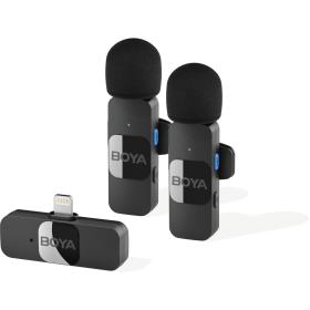 Boya BY-V2 Wireless Microphone 1 RX-2TX For Lightning