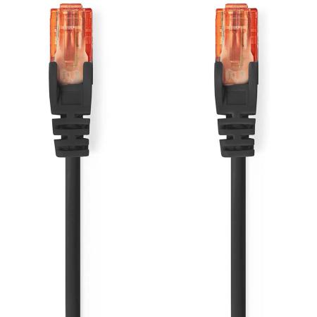 Nedis CAT6 Network Cable RJ45 Male RJ45 Male U/UTP 1.50 M Round PVC Black Label