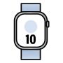 Apple Watch Series 10/ GPS/ 42mm/ Caja de Aluminio / Correa Loop Deportiva Azul Nube