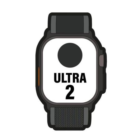 Apple Watch Ultra 2/ GPS/ Cellular/ 49mm/ Caja de Titanio Negro/ Correa Loop Trail Negro M/L