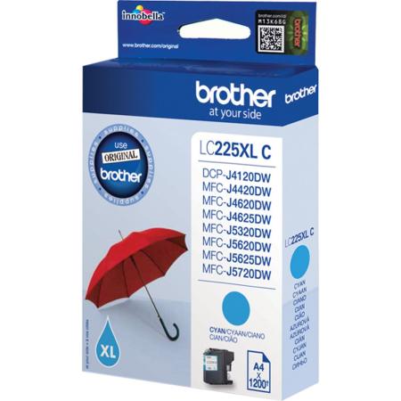 Brother LC-225XL Ink Cartridge Cyan High Capacity