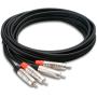 Hosa HRR-005x2 Pro Stereoint.con Dual Rean RCA To Same 5FT