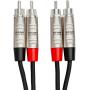 Hosa HRR-005x2 Pro Stereoint.con Dual Rean RCA To Same 5FT