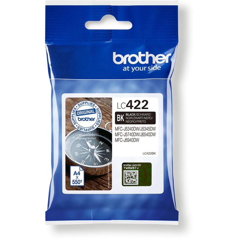 Brother Black Ink Cartridge Single Blister Pack 550 Pages