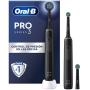 Cepillo Dental Braun Oral-B Series Pro 3 3000/ Incluye 4 Recambios/ Negro