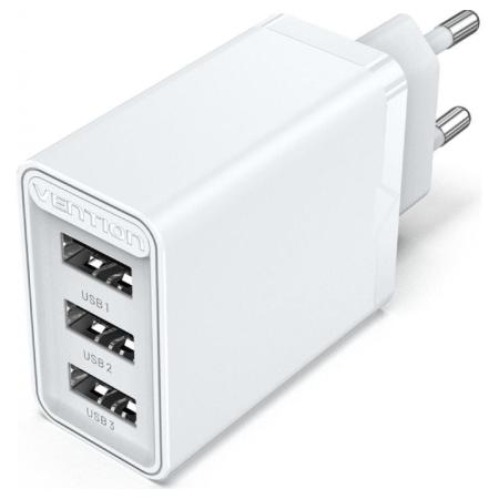 Cargador de Pared Vention FEAW0-EU/ 3xUSB