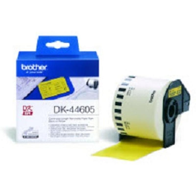 Brother DK44605 Endless Label Paper Gelb