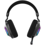 Auriculares Gaming con Micrófono Hiditec Vortex ARGB/ Jack 3.5/ Bluetooth/ Negros