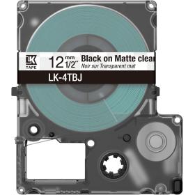 Epson Matte Clear/Black 12mm LK-4TBJ