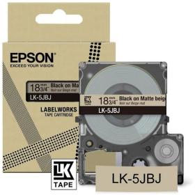 Epson Matte Beige/Black 18mm LK-5JBJ