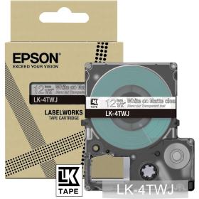 Epson Matte Clear/White 12mm LK-4TWJ