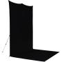 Westcott X-Drop Pro Wrinkle-Resistant Backdrop Kit - Rich Black Sweep (8&amp;#039; X 13&amp;#039;)