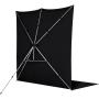 Westcott X-Drop Pro Wrinkle-Resistant Backdrop Kit - Rich Black Sweep (8&amp;#039; X 13&amp;#039;)