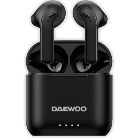 Auriculares Bluetooth Daewoo DW2020 con estuche de carga/ Autonomía 5h/ Negros