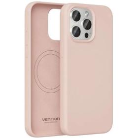 Funda Silicona con Magsafe Vention KUDP0-30/ Compatible con iPhone 13 Pro/ Rosa