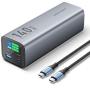 Powerbank 27000mAh Vention FHVH0/ 140W/ Gris/ Incluye Cable USB Tipo-C y Lightning