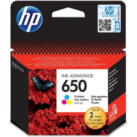 HP 650 Three Colours SC CZ102AE#BHK