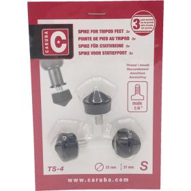 Caruba 1/4&amp;quot; Tripod Spike - Rubber / 22mm (3 Pieces)