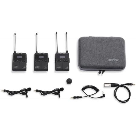 Godox Uhf Wireless &amp;amp; Lavalier Microphone Double Kit