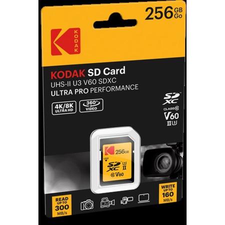 Kodak SD 256GB UHS-II U3 V60 Ultra Pro