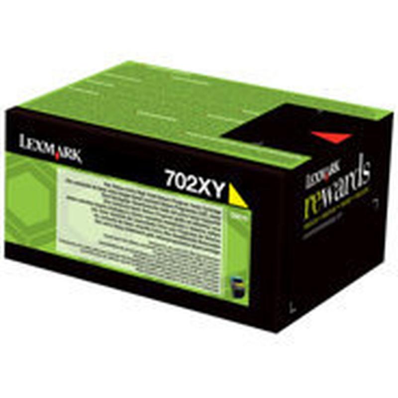 Lexmark 702XY Toner Cartridge 4K Yellow F/CS5