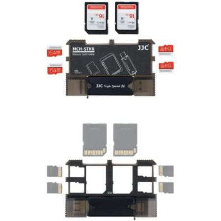 JJC MCH-STK6GR Memory Card Holder Kit