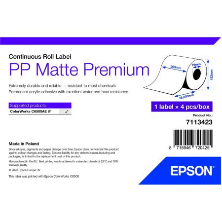 Epson PP Matte Label Prem Continuous Roll